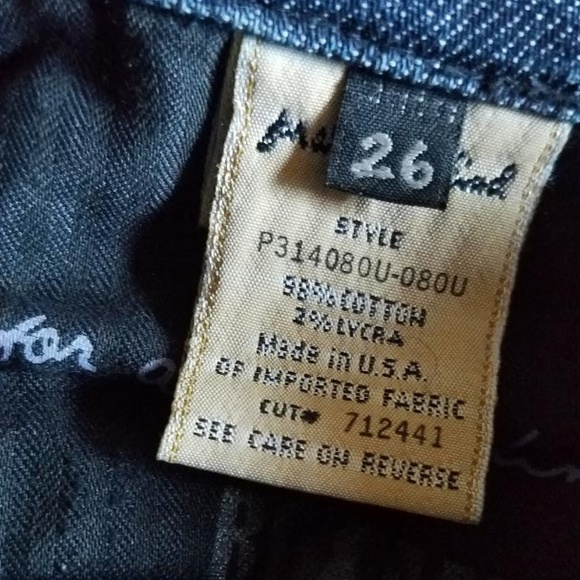 7 FOR ALL MANKIND SKULL DETAIL CROP/CAPRI JEANS 26 - Picture 4 of 8